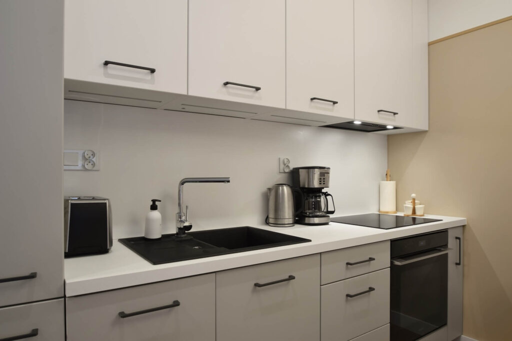 Kuchnia w apartamencie na wynajem